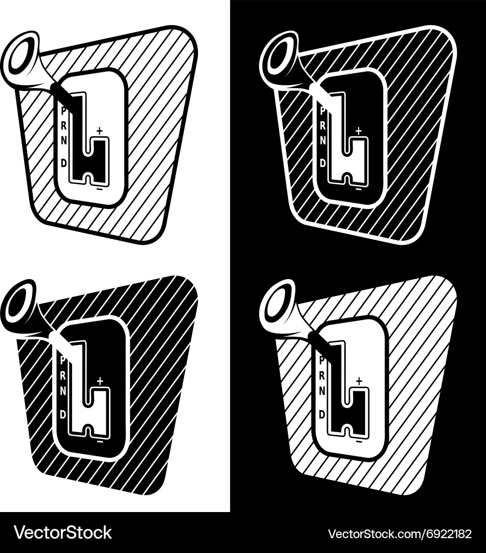Automatic transmission design template Vector Image