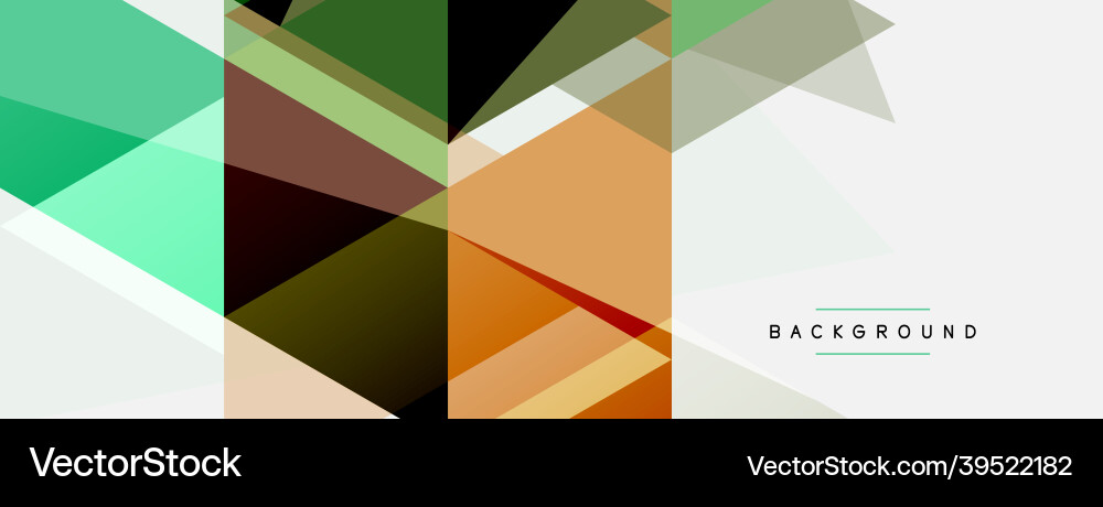 Color triangles composition geometric abstract Vector Image