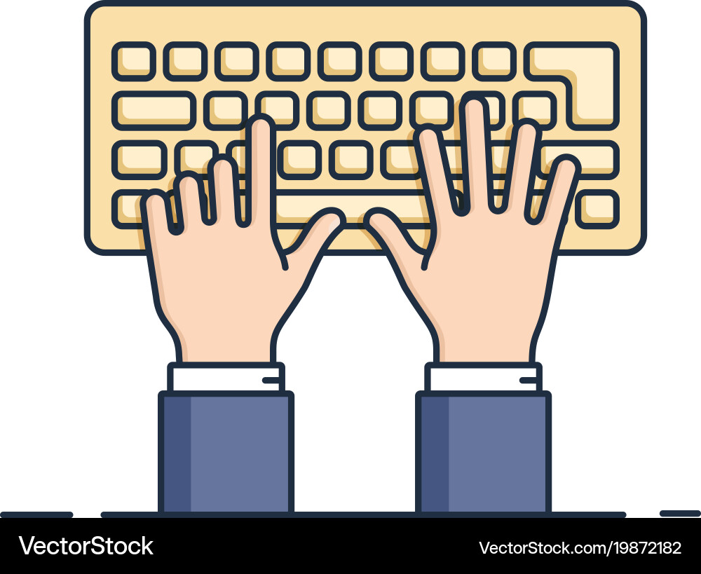 Computer keyboard Vector Image