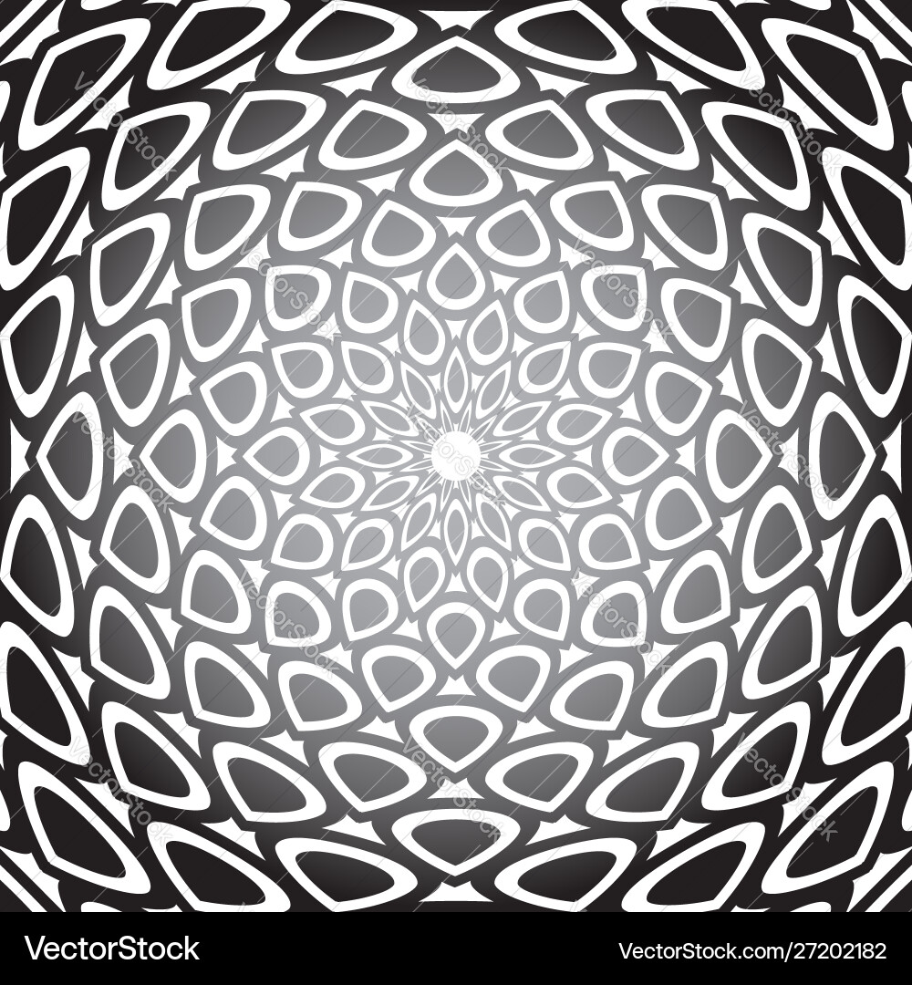 Convex circle pattern vector image