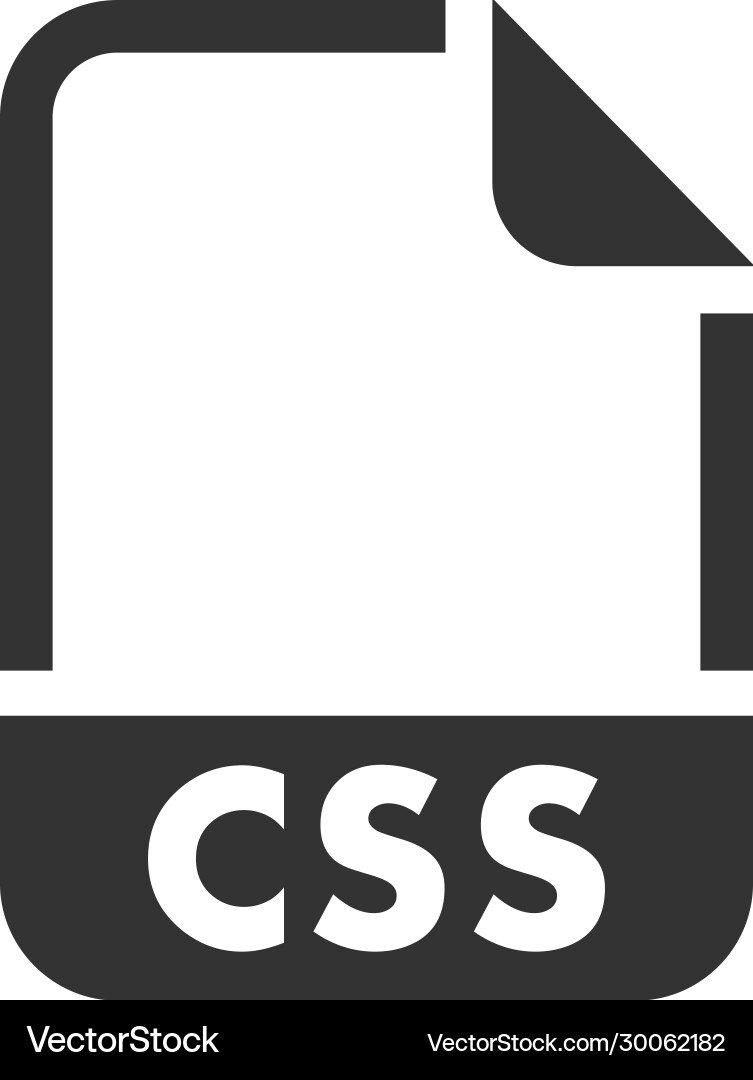 Css file format icon Royalty Free Vector Image