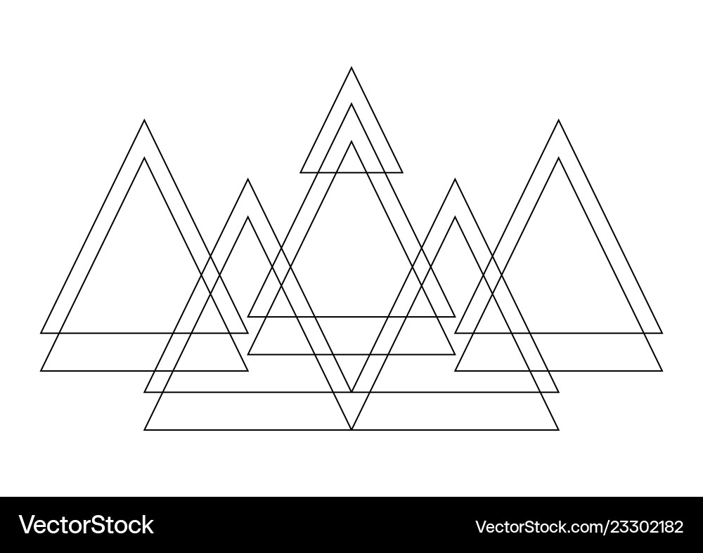 Decor polygon combination in bohemian style Decor polygon combination in bohemian style Vector Image