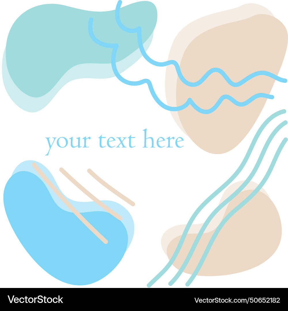 Frame template with place for text in simple Vector Image
