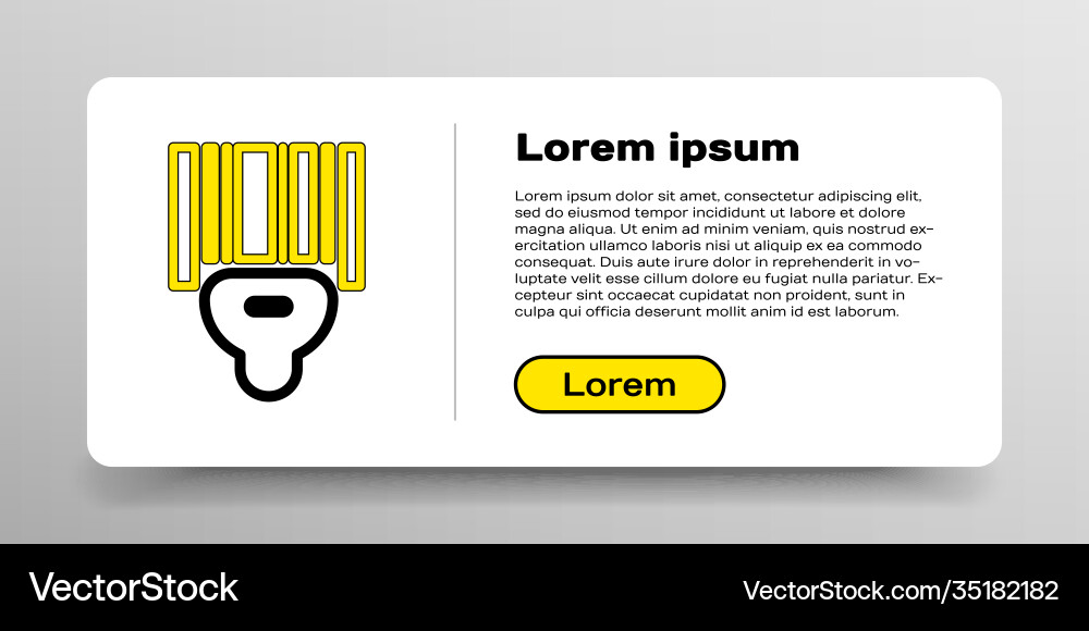 Line scanner scanning bar code icon isolated Line scanner scanning bar code icon isolated vector image