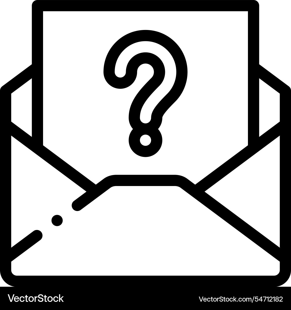 Message icon thin linear style design isolated Message icon thin linear style design isolated vector image