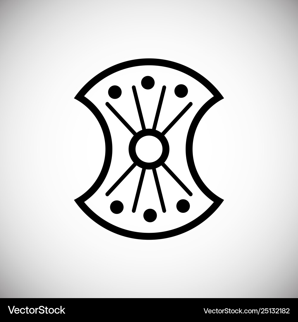 Shield icon on background for graphic and web Shield icon on background for graphic and web vector image