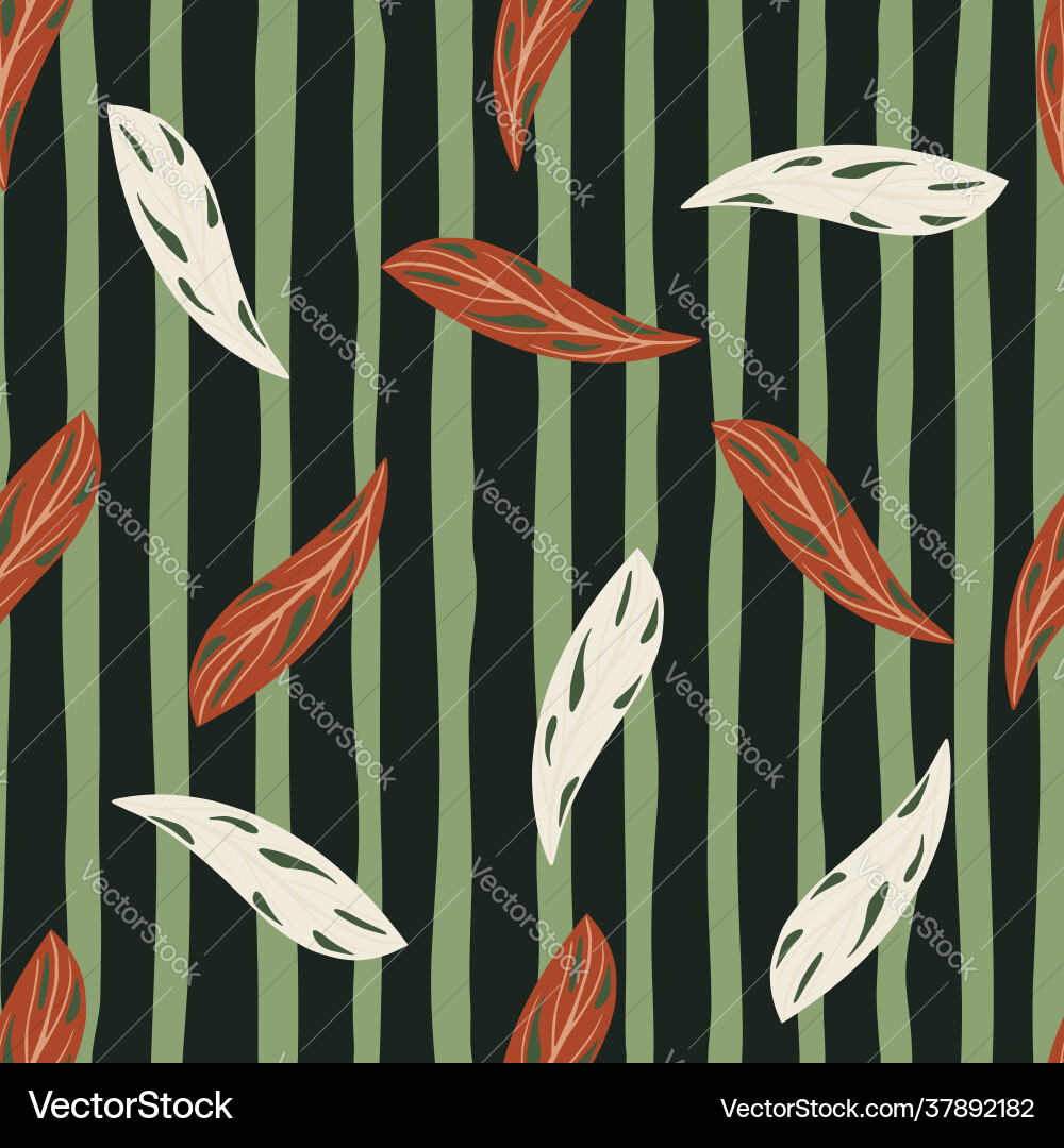 Spring falling foliage seamless pattern Spring falling foliage seamless pattern vector image