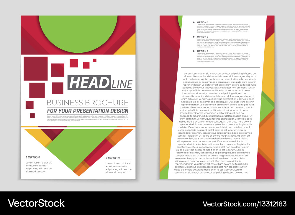 Abstract layout background set for art Vector Image