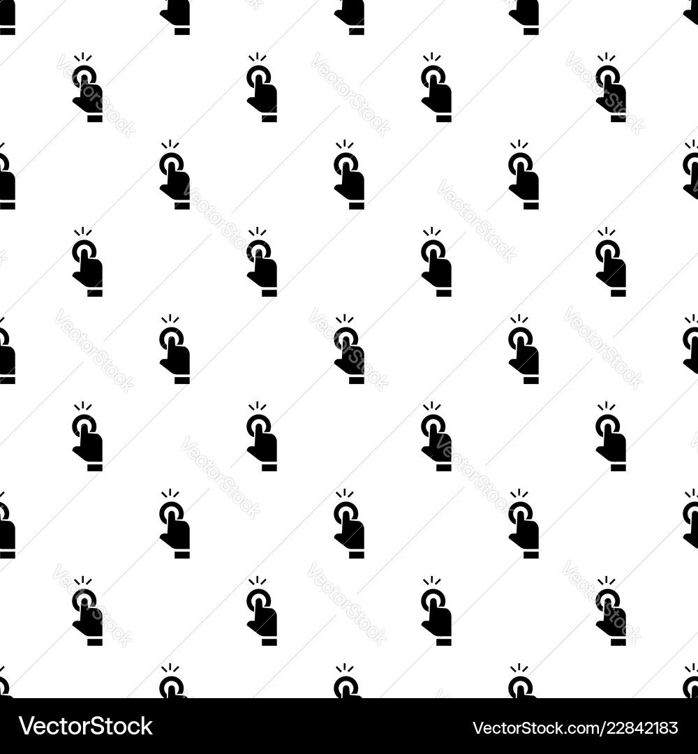 Finger touch cursor pattern seamless Finger touch cursor pattern seamless vector image