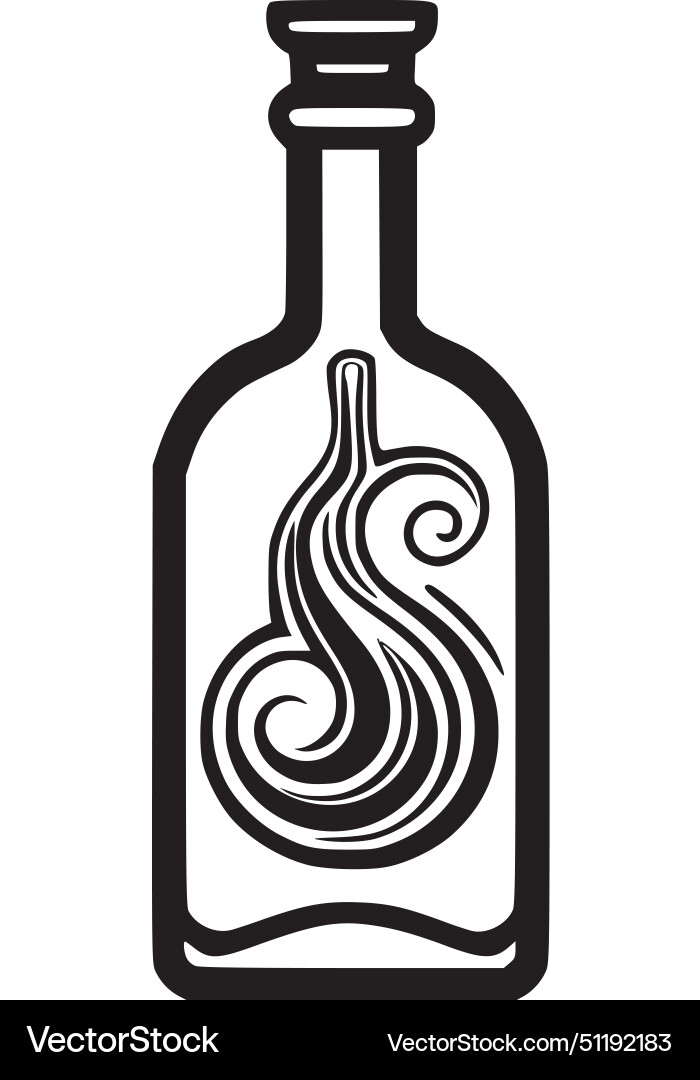 Flasche - hochwertiges Logo ideal für T-Shirt Flasche - hochwertiges Logo ideal für T-Shirt vektorbild
