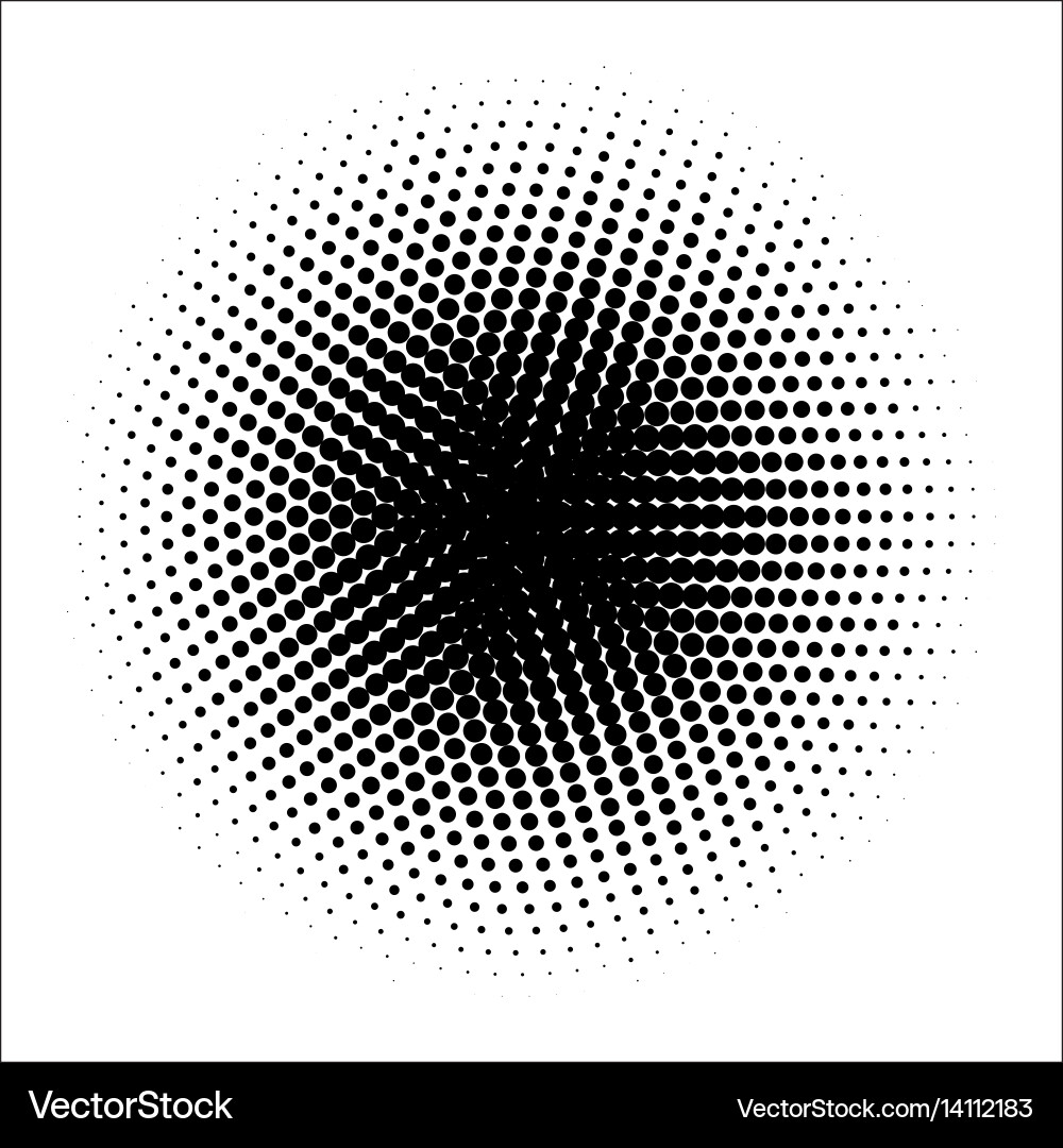 Retro style dotwork background abstract vector image