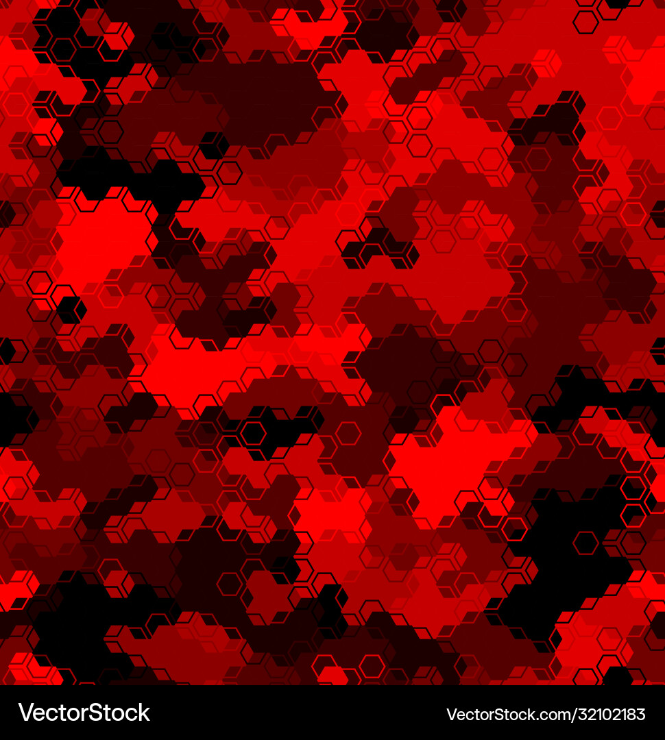 Ruby pattern triangles hexagons squares red Ruby pattern triangles hexagons squares red Vector Image