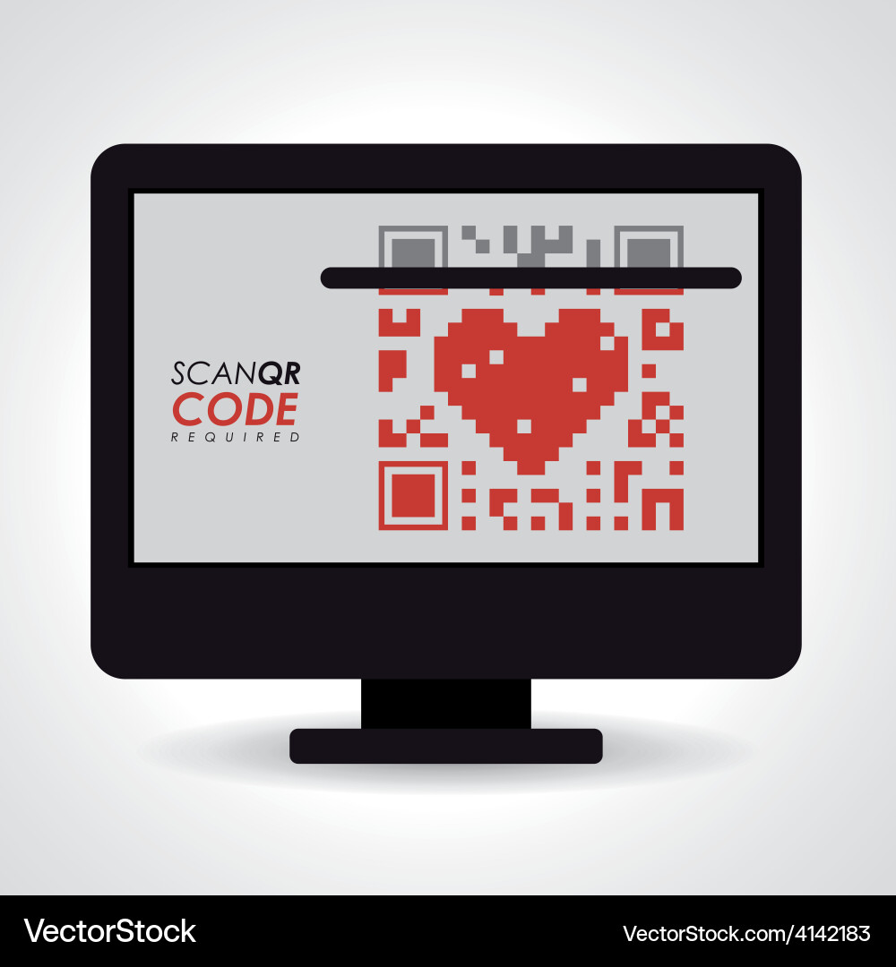 Scan qr code design vector image