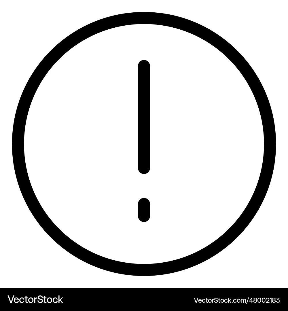 Security warning alert for a cyberthreat vector image
