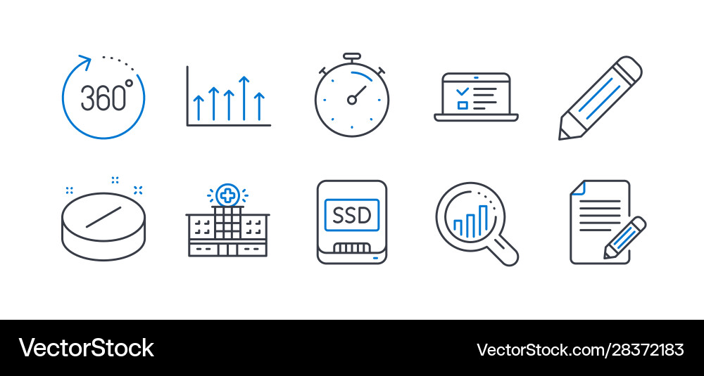 Set science icons such as seo analysis web Set science icons such as seo analysis web vector image