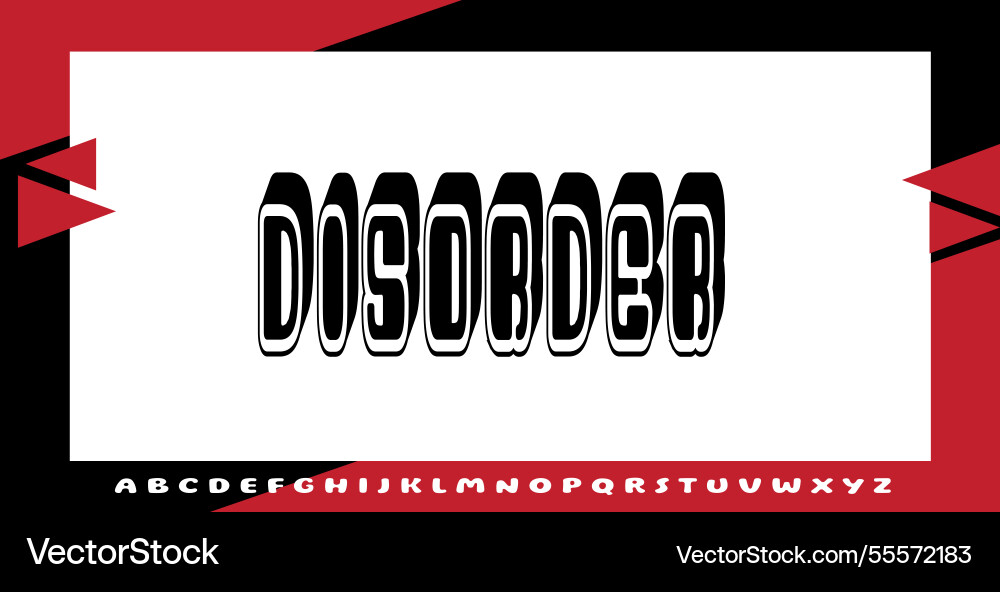 Text effects with editable colors and abstract vector image