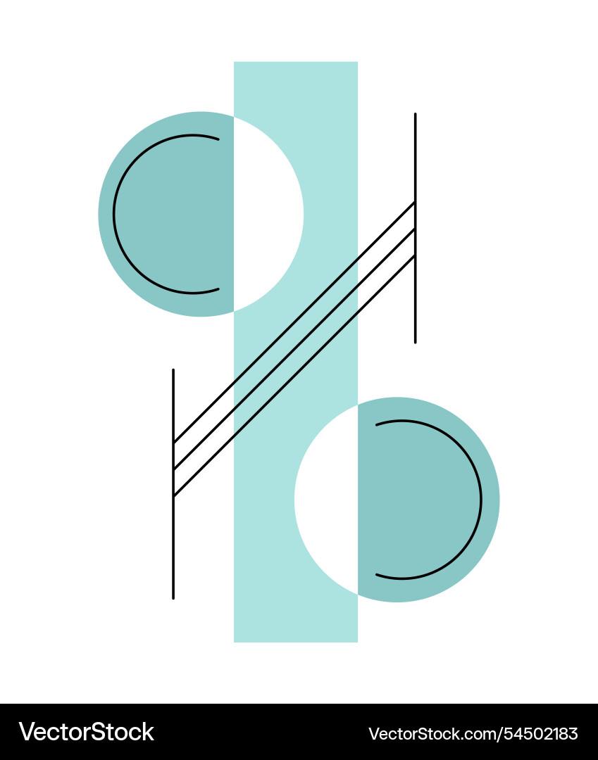 Vintage geometric element pattern from simple Vector Image