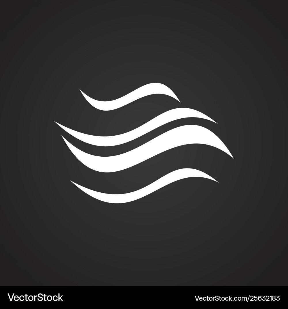 Wave icon on background for graphic and web design Wave icon on background for graphic and web design vector image