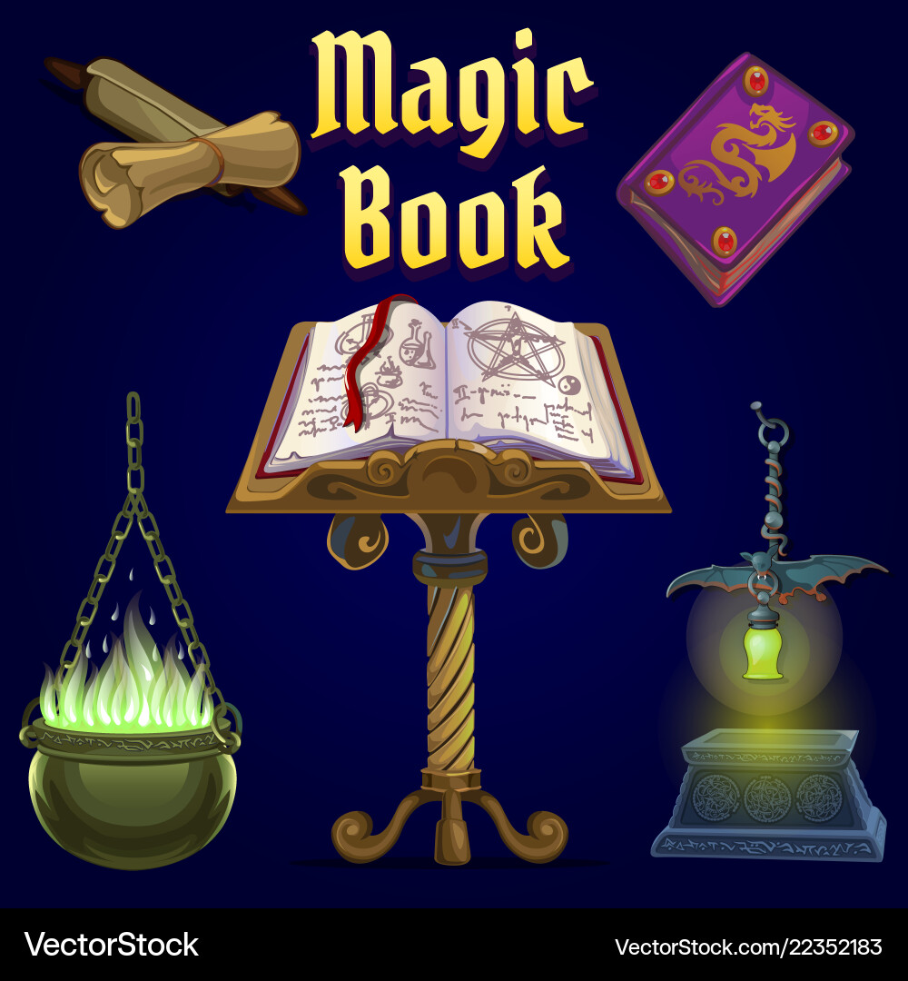 Witchcraft Objects & Seances vector image