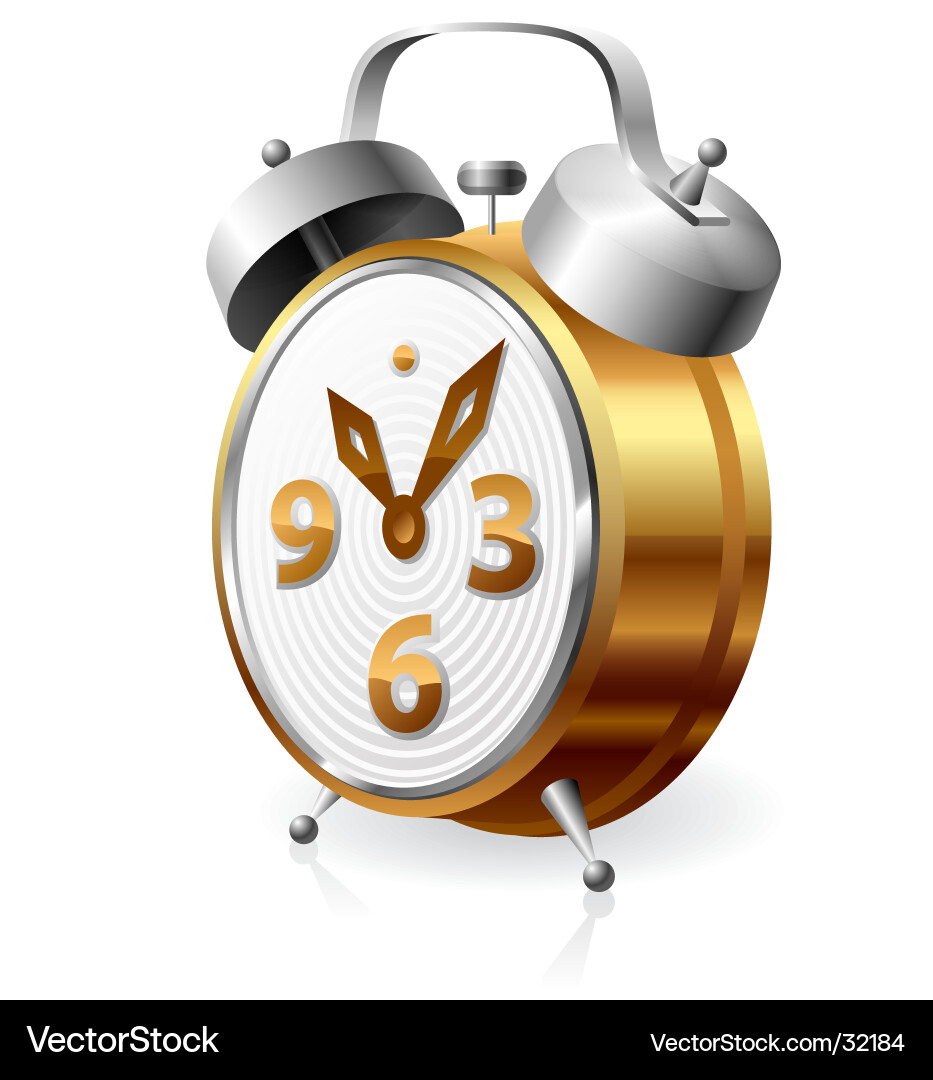 Alarm clock Royalty Free Vector Image - VectorStock