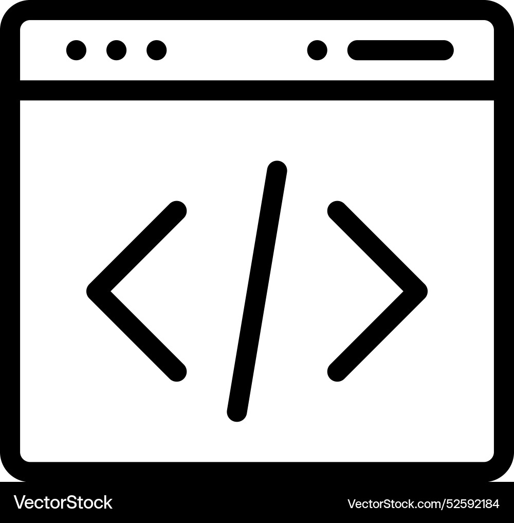 Codier-Symbol dünne lineare Design isoliert Codier-Symbol dünne lineare Design isoliert vektorbild