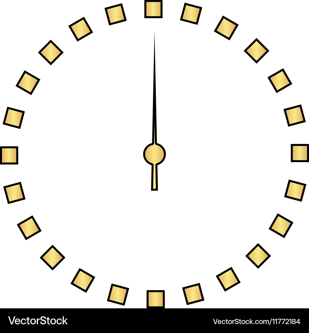Dial clock computer symbol Vector Image