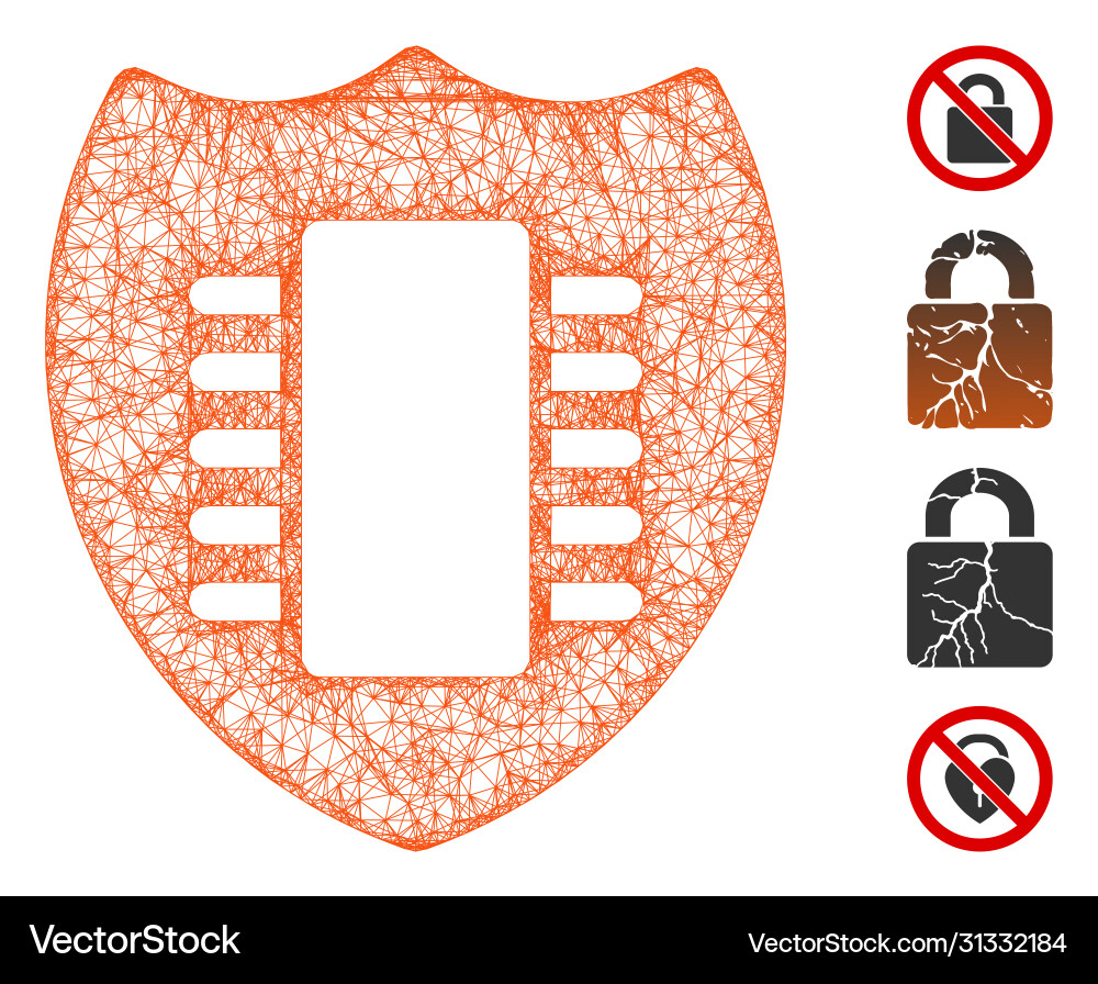 Digital security web mesh Digital security web mesh vector image