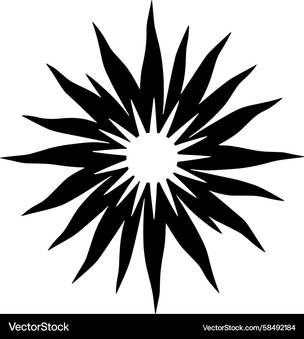 Dynamic Starburst Pattern Vector Image