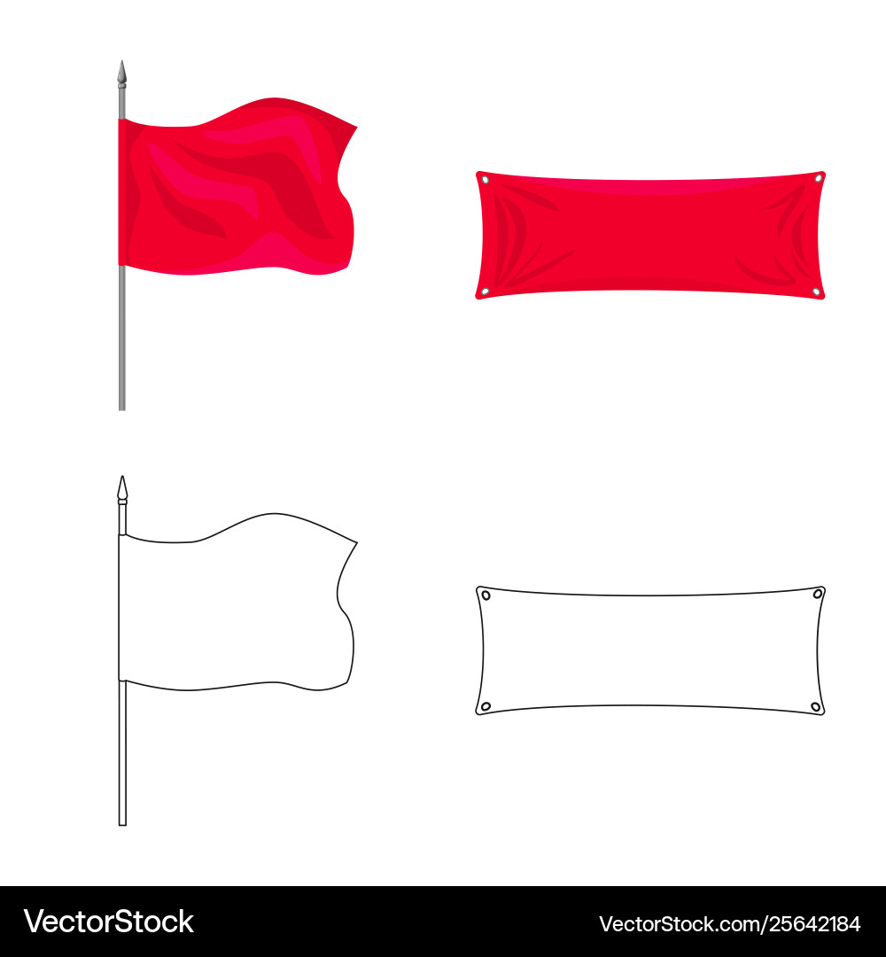 Isolated object texture and presentation symbol vector image