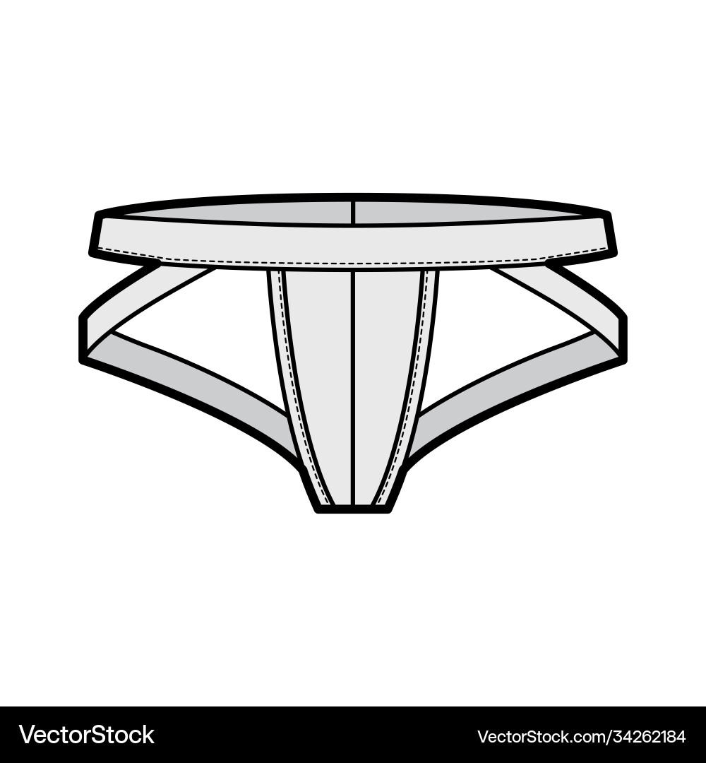 Jockstrap underwear technical fashion Jockstrap underwear technical fashion vector image