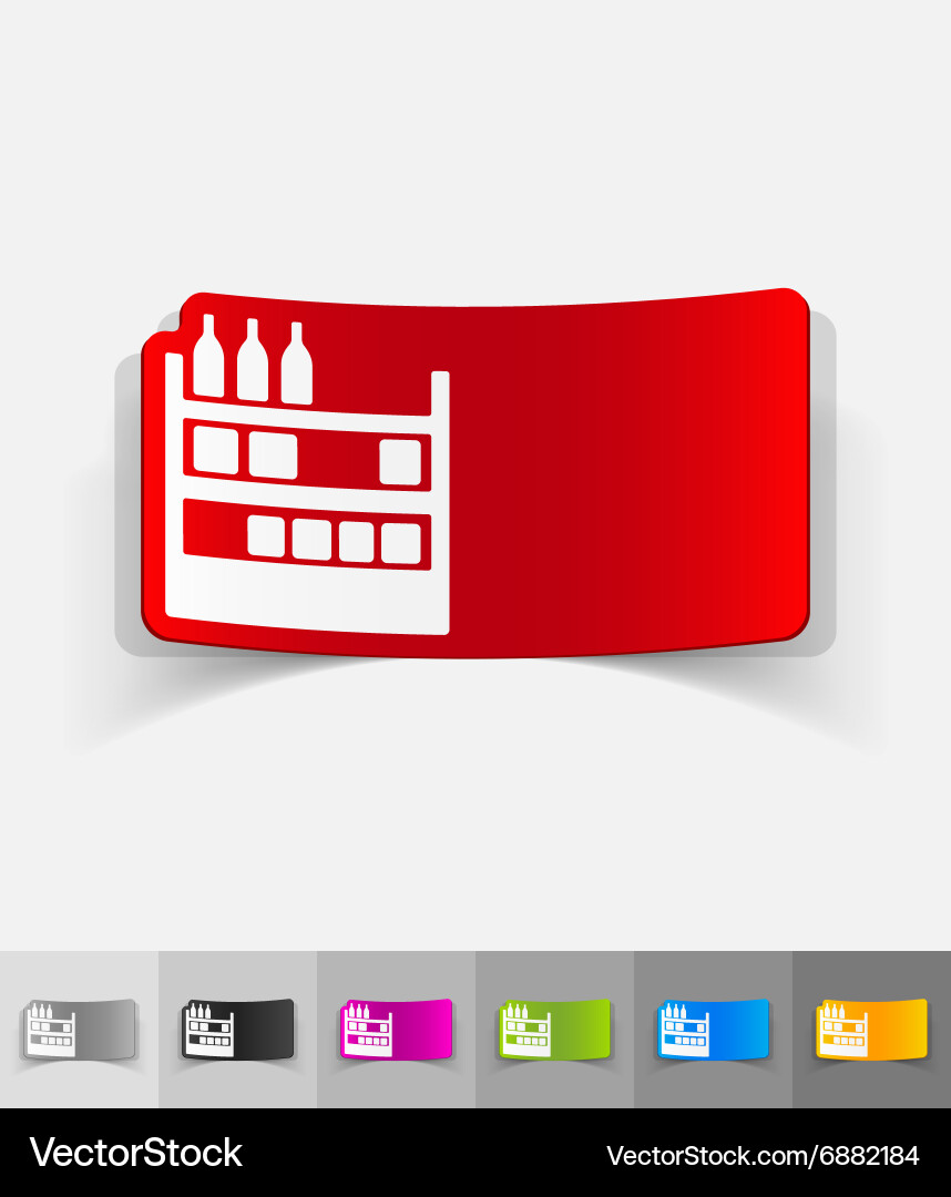 Realistic design element counter Vector Image