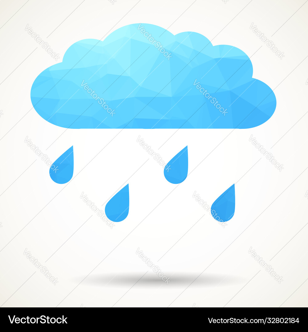 Triangular cloud Vector Image