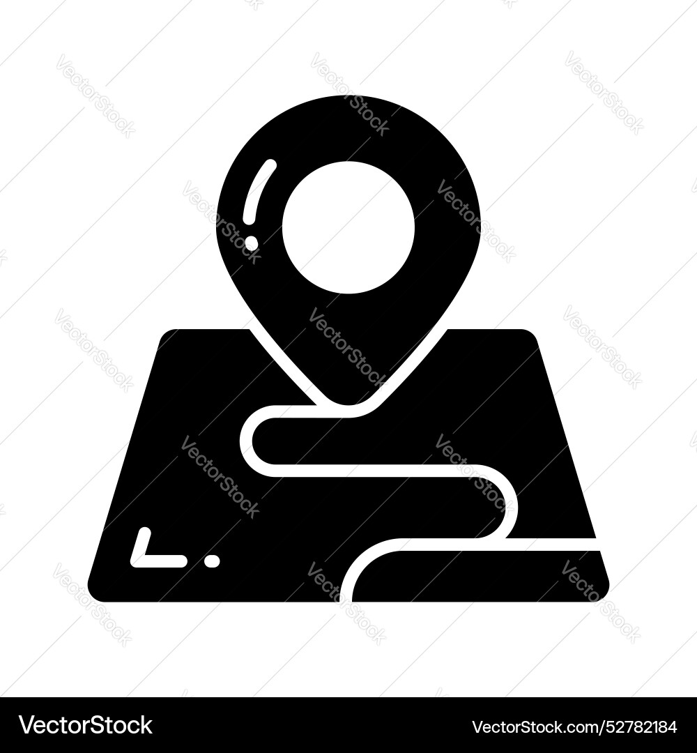 Visually perfect icon of location map editable Vector Image