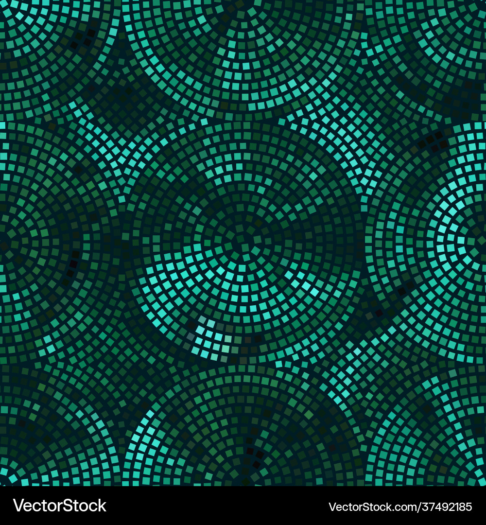 Abstract seamless pattern with circles mosaic Abstract seamless pattern with circles mosaic Vector Image