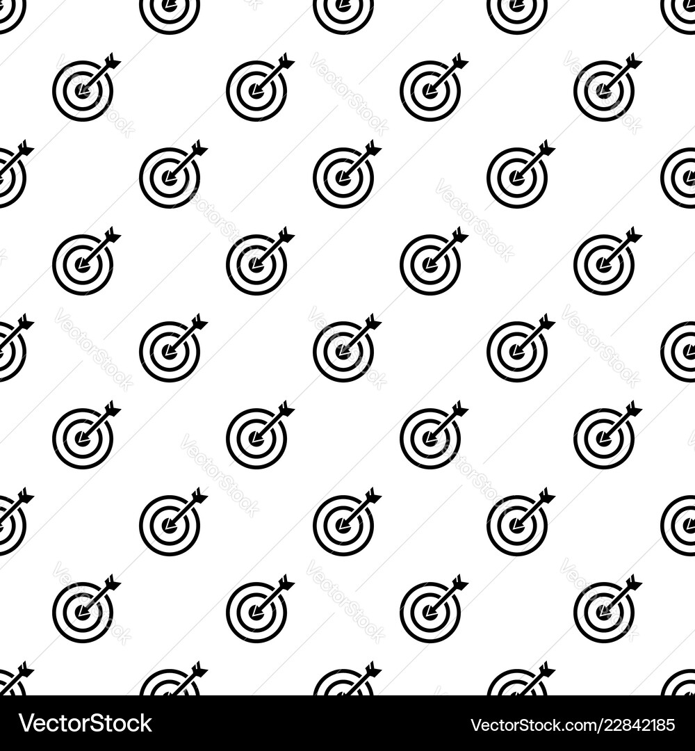 Arrow in target pattern seamless Vector Image