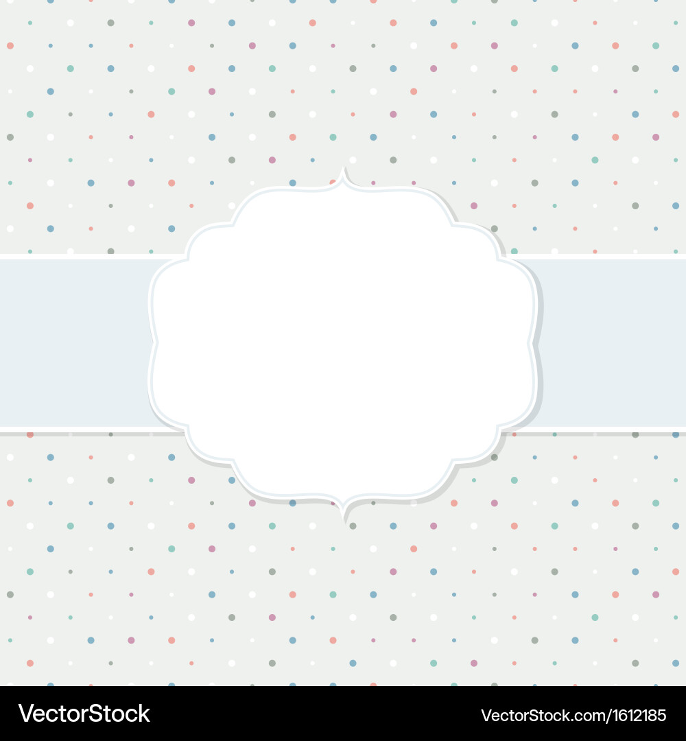 Frame on the paper background Vector Image