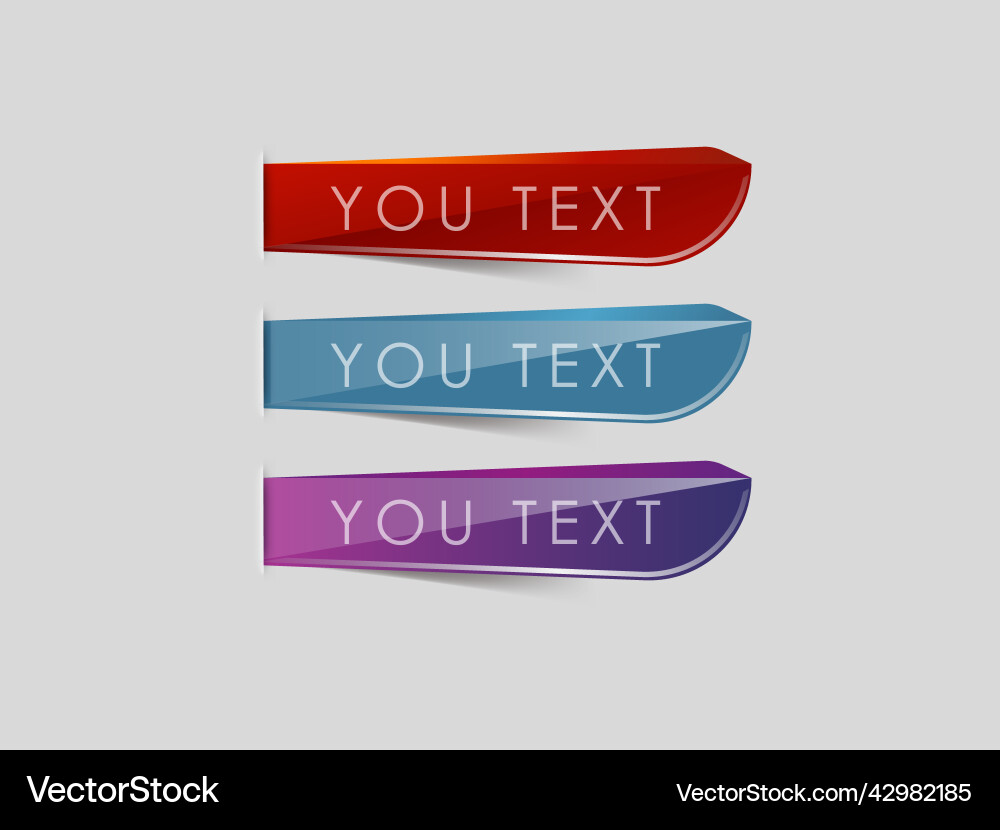 Glossy web buttons set in different colors Glossy web buttons set in different colors Vector Image