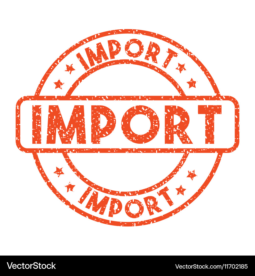 Import and export design vector image