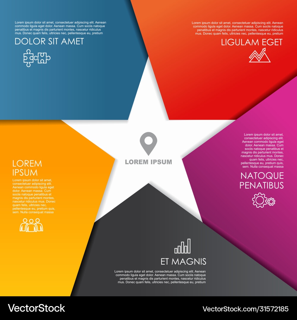 Infografische Designvorlage mit Platz für Ihre Infografische Designvorlage mit Platz für Ihre vektorbild