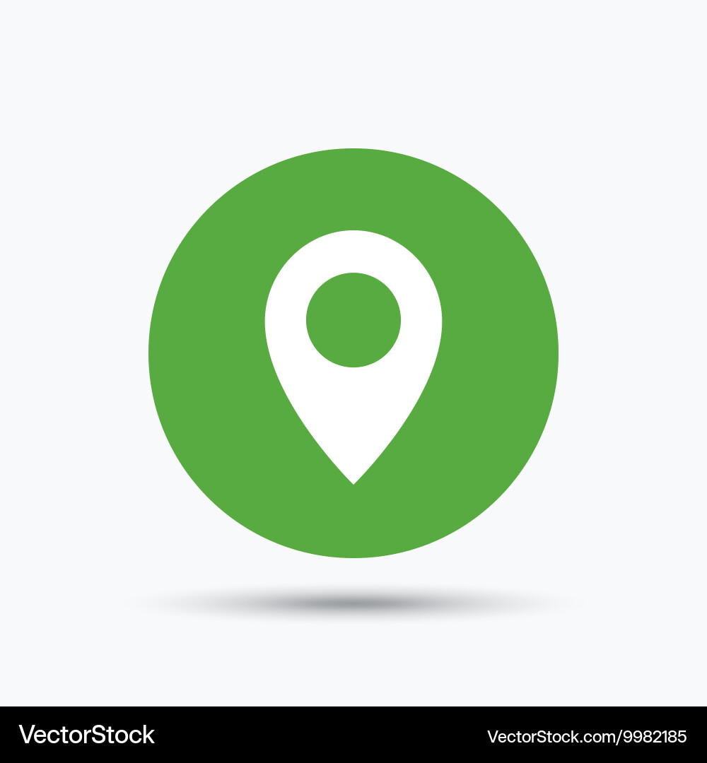 Location icon map pointer sign vector image
