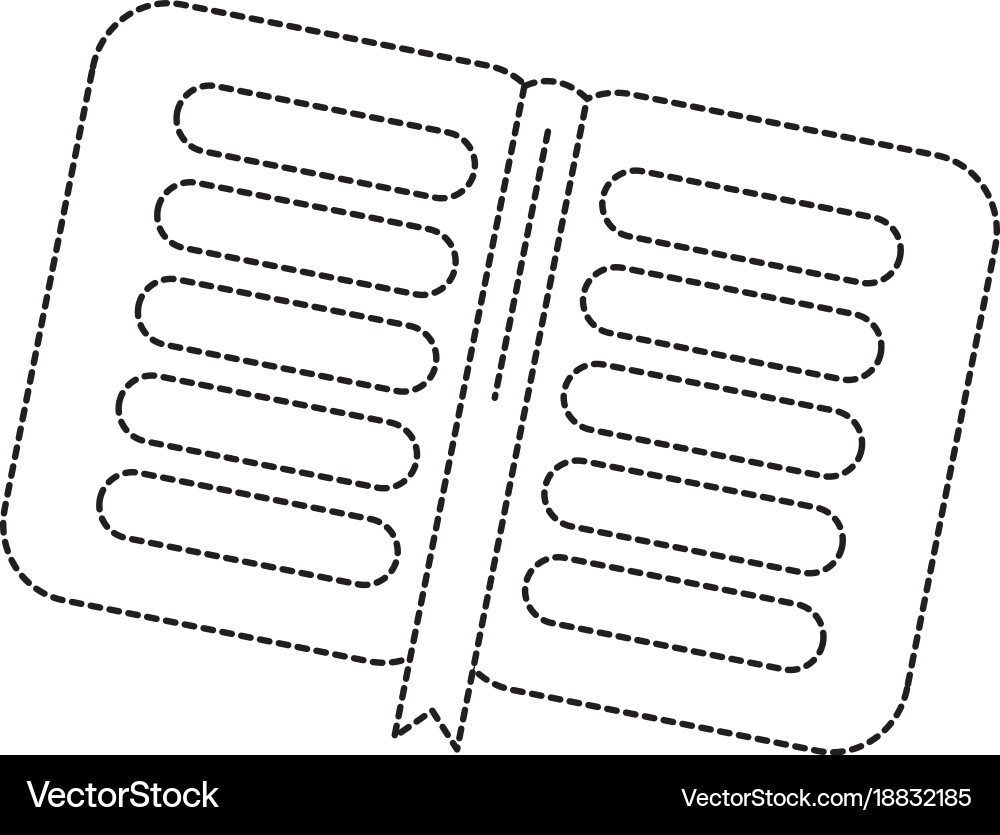 Notebook open icon image Vector Image