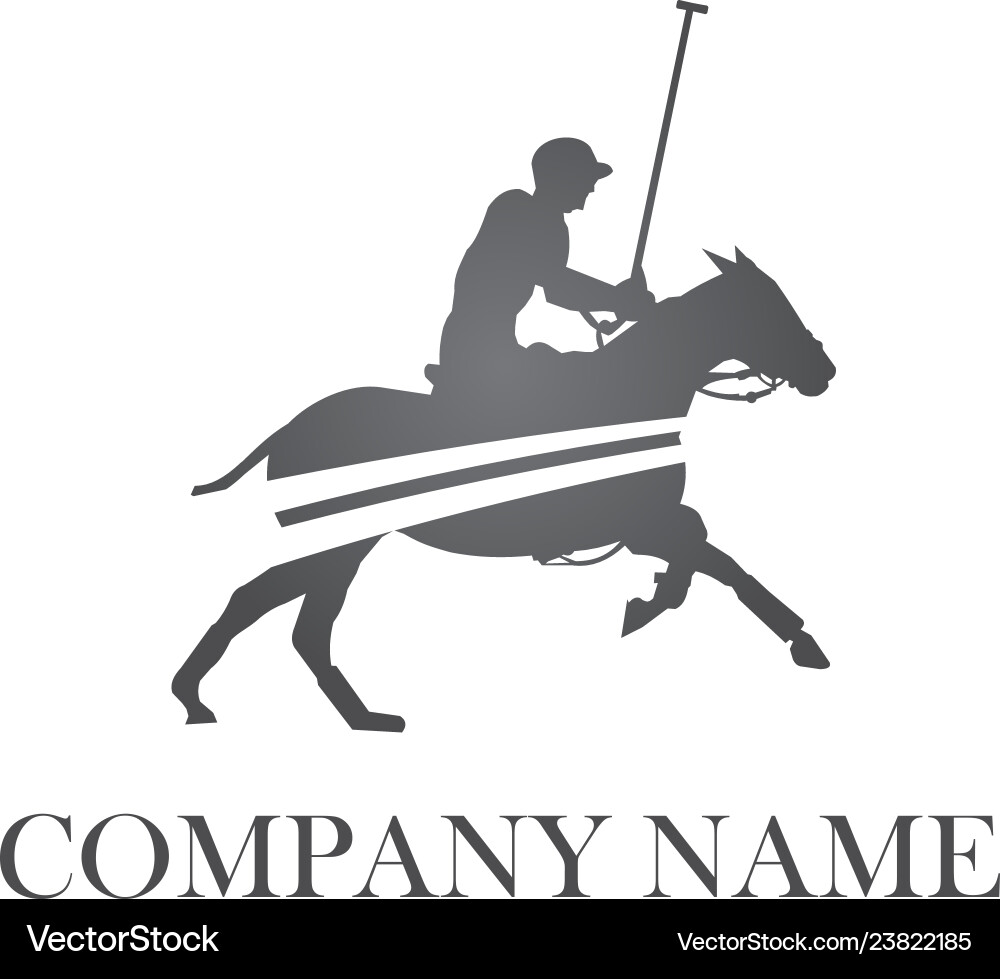 Polo player logo Royalty Free Vector Image VectorStock