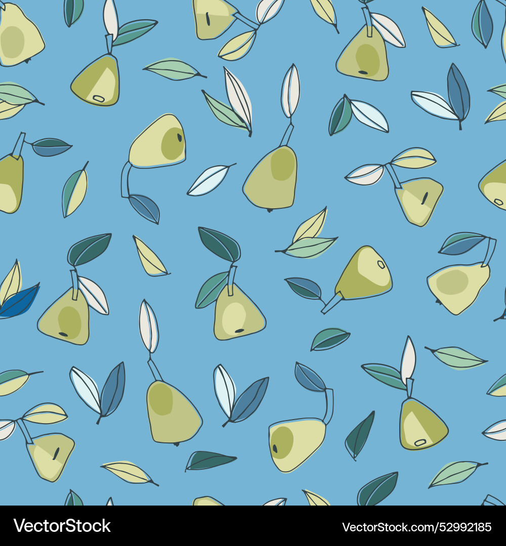 Seamless pattern with pears for surface design Seamless pattern with pears for surface design vector image