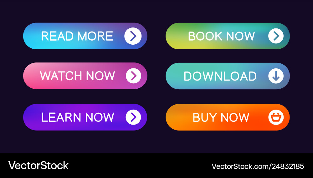 Set modern abstract web buttons Set modern abstract web buttons vector image