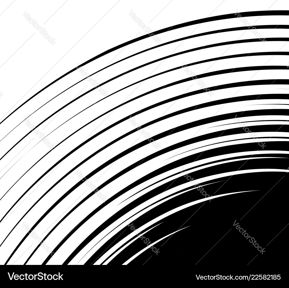 Spiral spreading from corner abstract element Vector Image