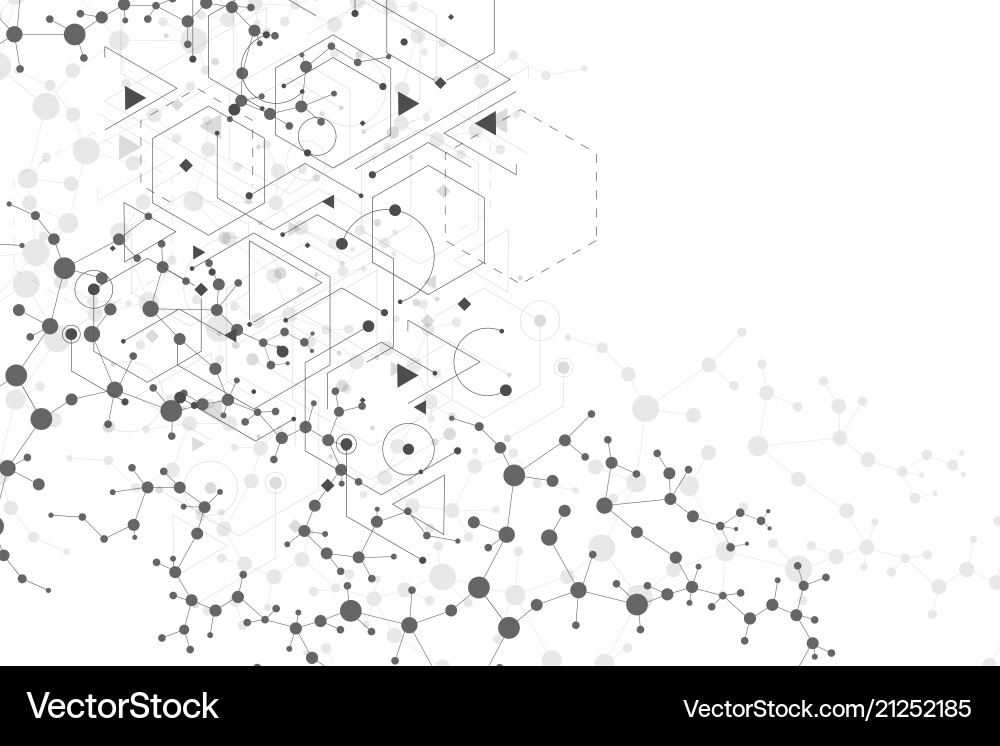 Structure molecule and communication dna atom Structure molecule and communication dna atom vector image