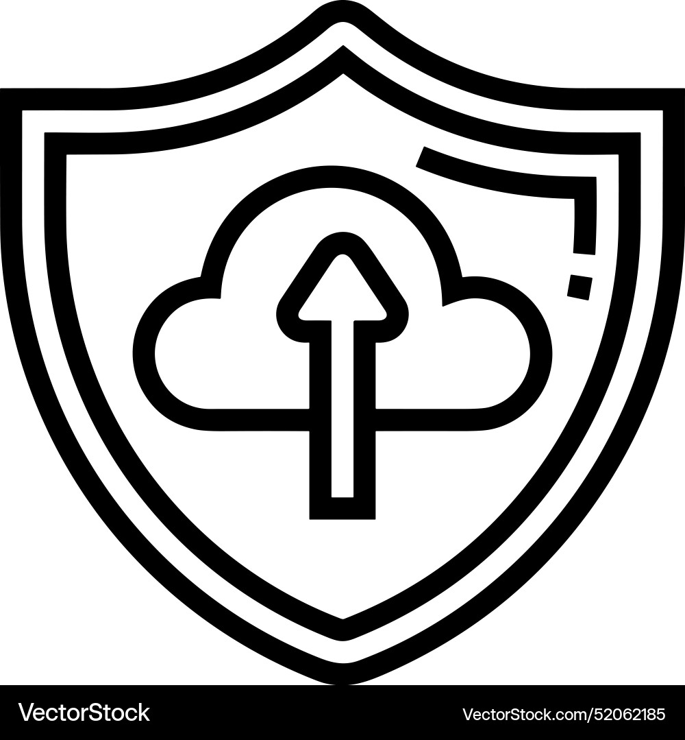 Upload outline icon symbol image Vector Image