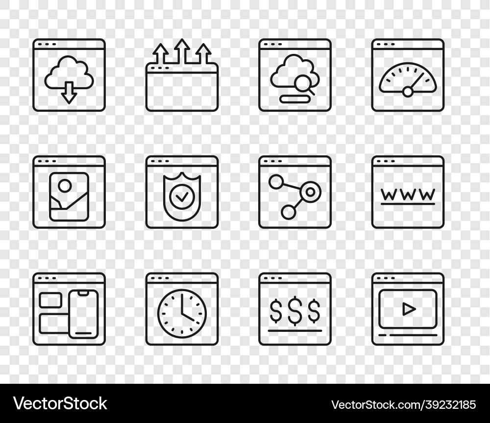 Zeilen-Web-Entwickler-Programmierungscode online einstellen Zeilen-Web-Entwickler-Programmierungscode online einstellen vektorbild