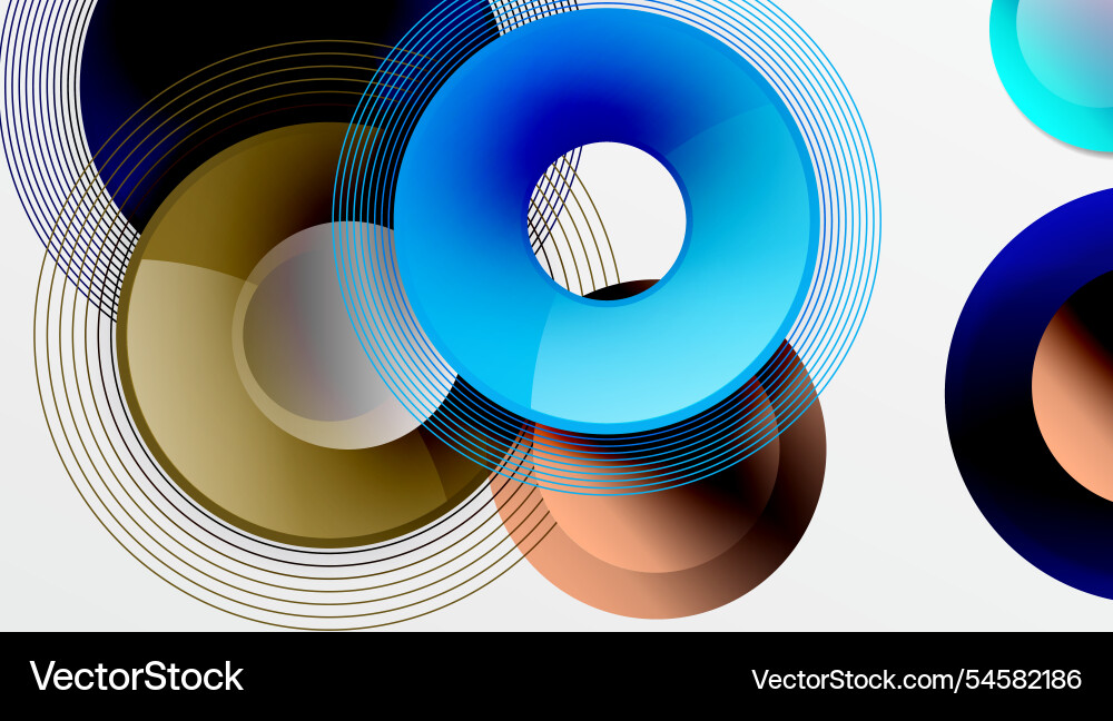 Abstract composition of overlapping circles Abstract composition of overlapping circles Vector Image