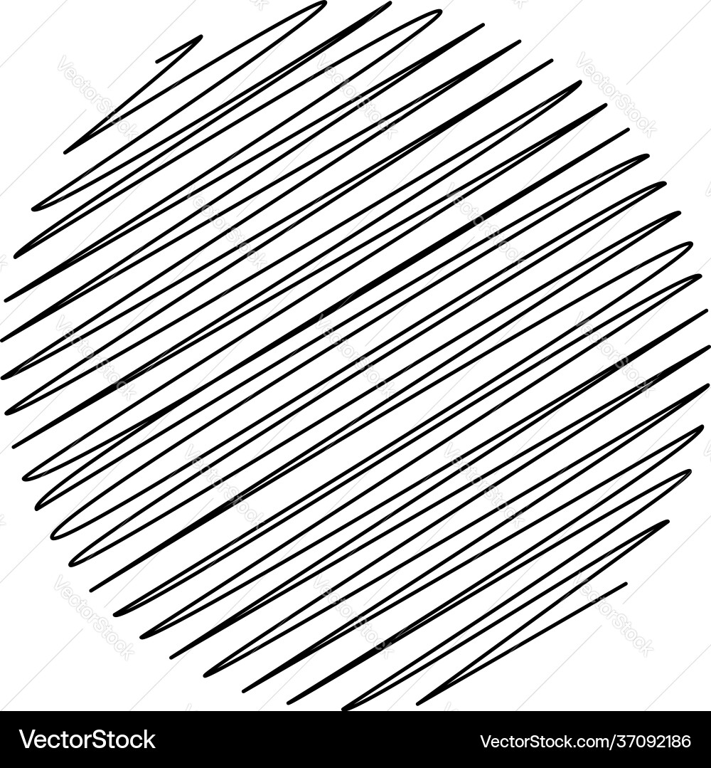 Circle with scribble sketch doodle effect pattern Circle with scribble sketch doodle effect pattern vector image